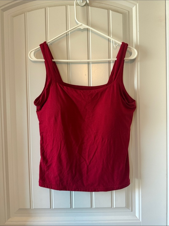 Klassy Network Tops - Klassy Network Red Tank Top Built in Bra